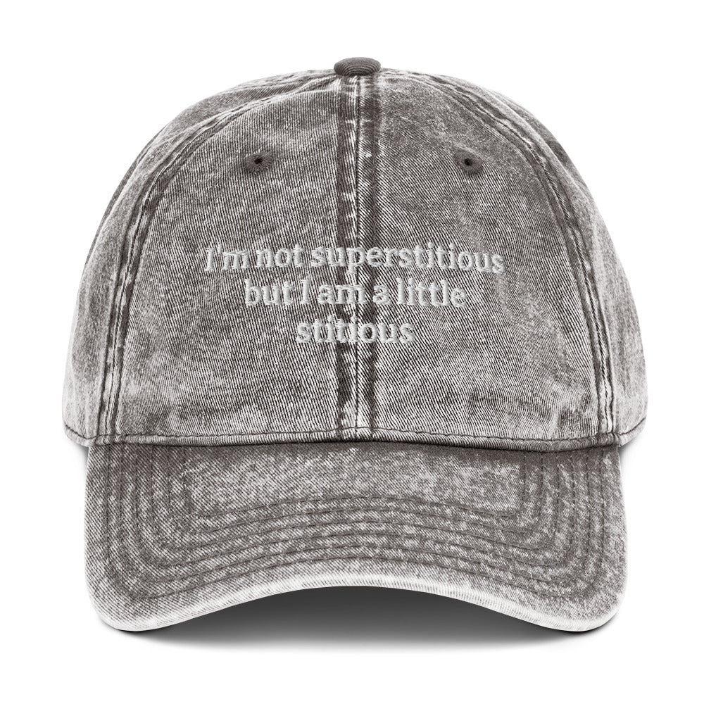 Superstitious Vintage dad hat
