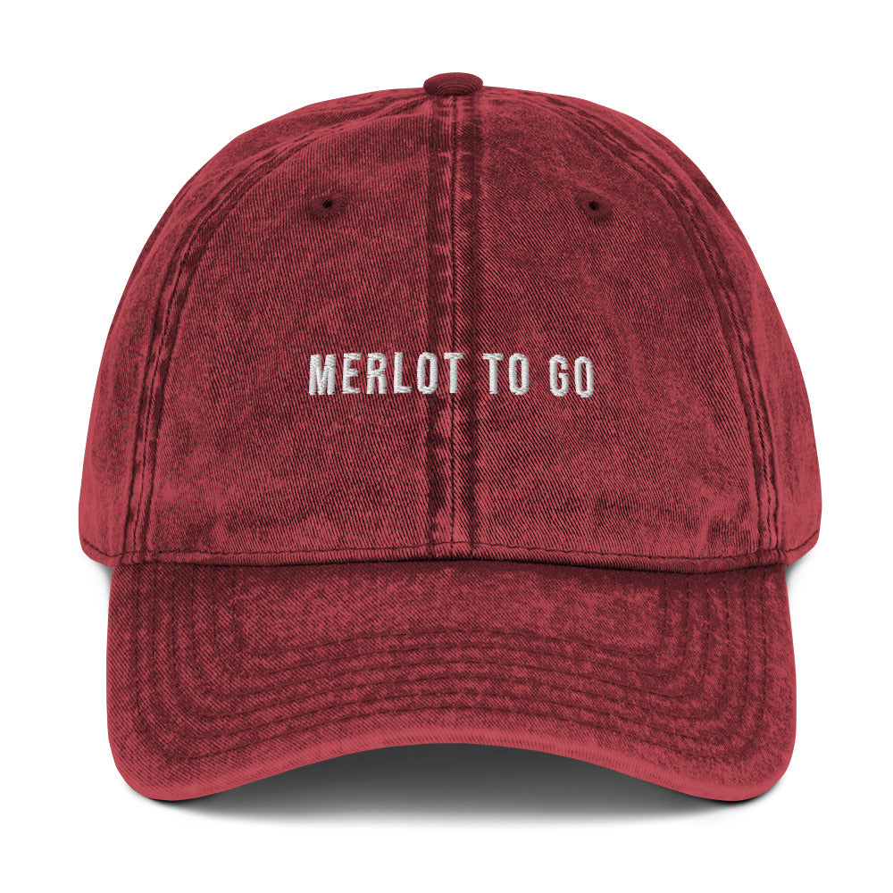 Merlot to go Vintage dad hat