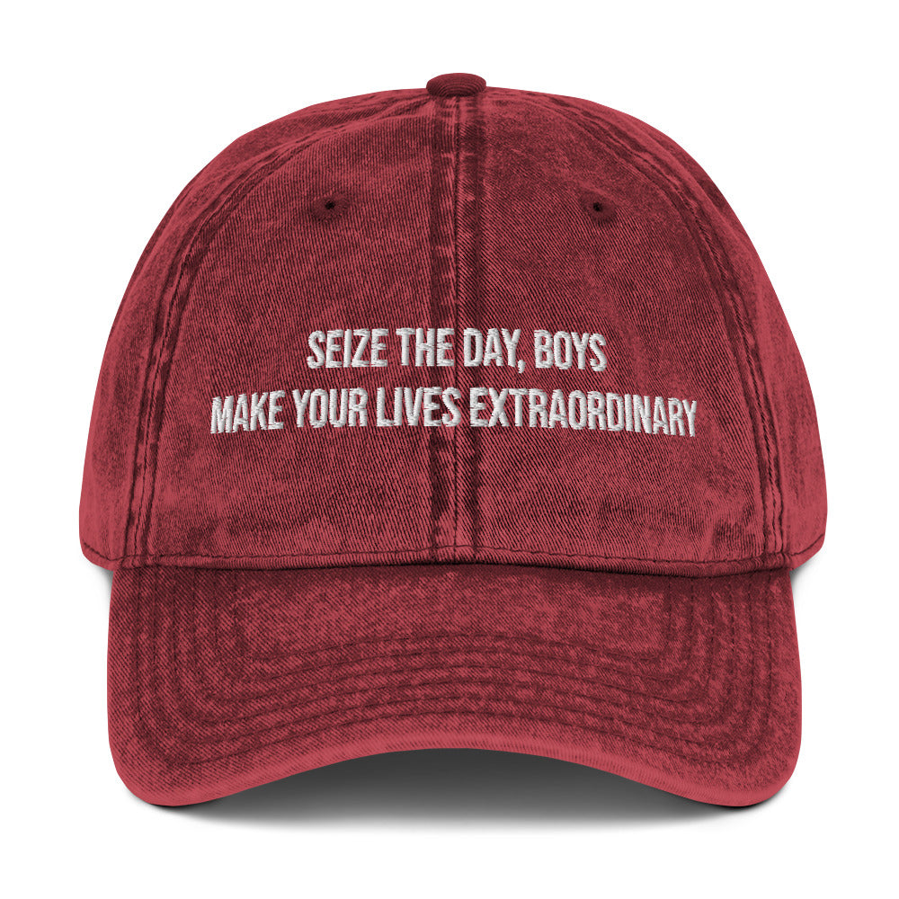 Seize the day boys Vintage dad hat
