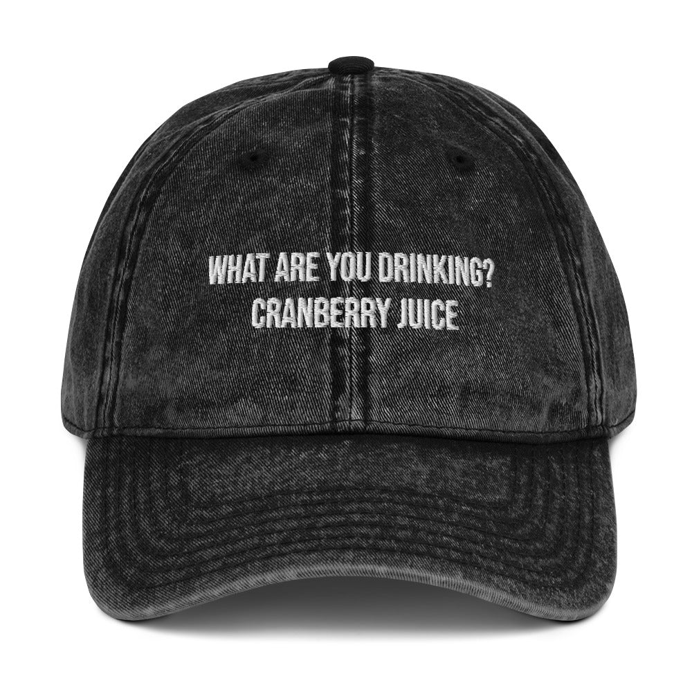 Cranberry juice Vintage dad hat