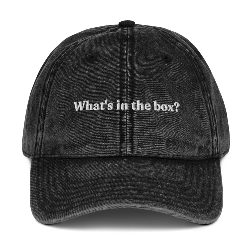 What's in the box? Vintage dad hat