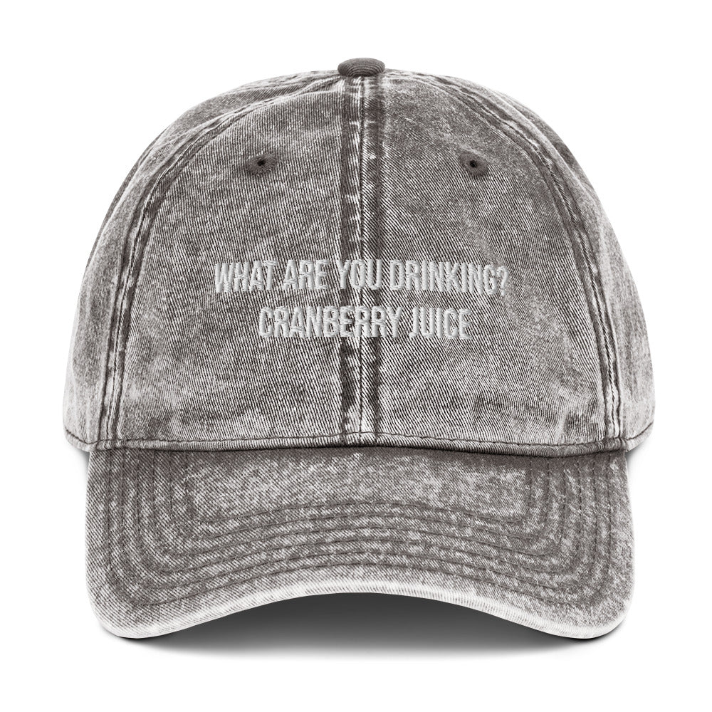 Cranberry juice Vintage dad hat