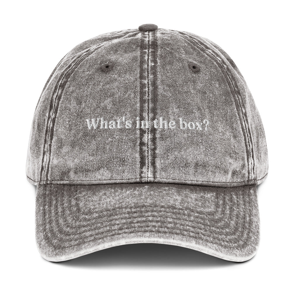 What's in the box? Vintage dad hat