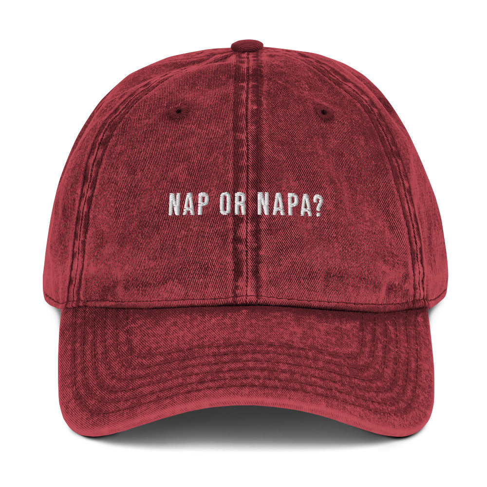 Nap or Napa? Vintage dad hat