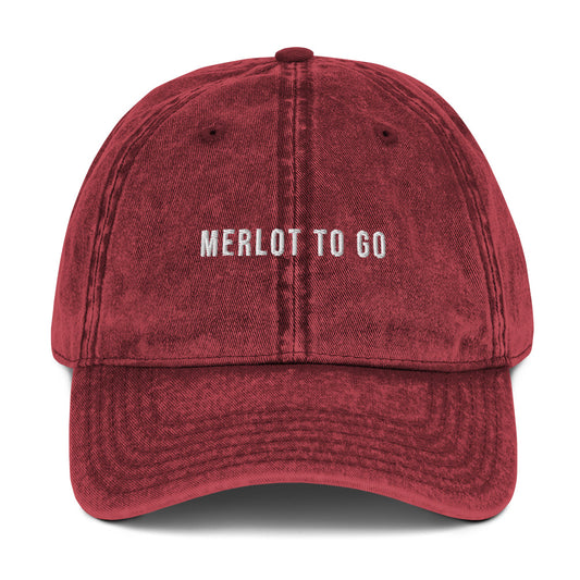 Merlot to go Vintage dad hat