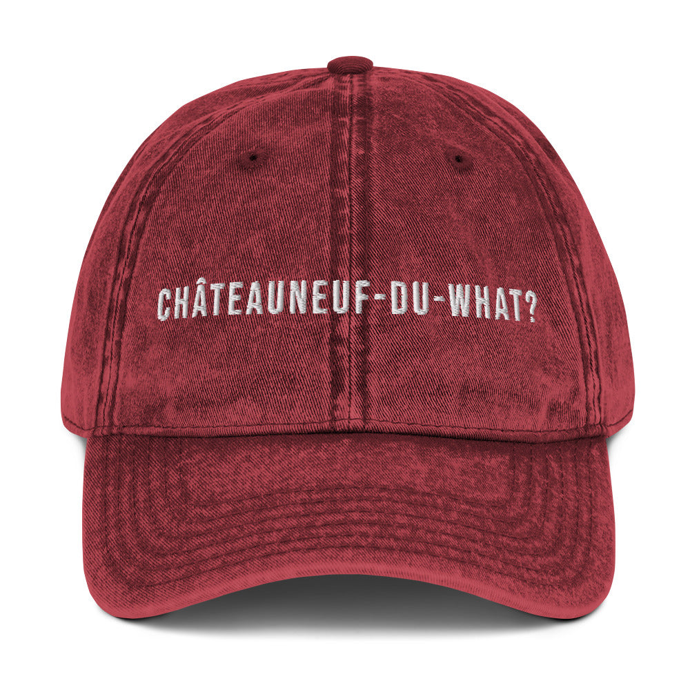 Châteauneuf-du-what Vintage dad hat