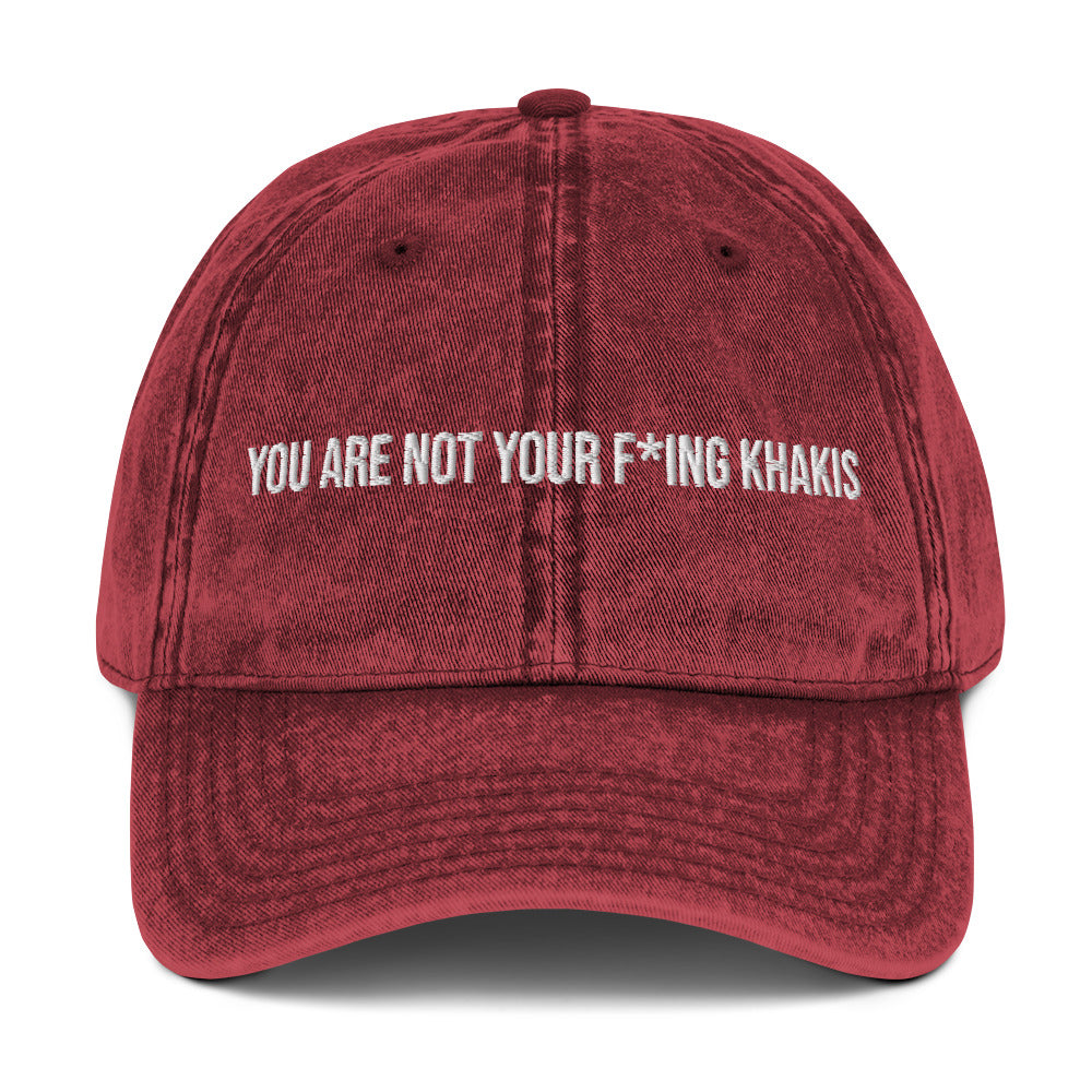 You are not your khakis Vintage dad hat