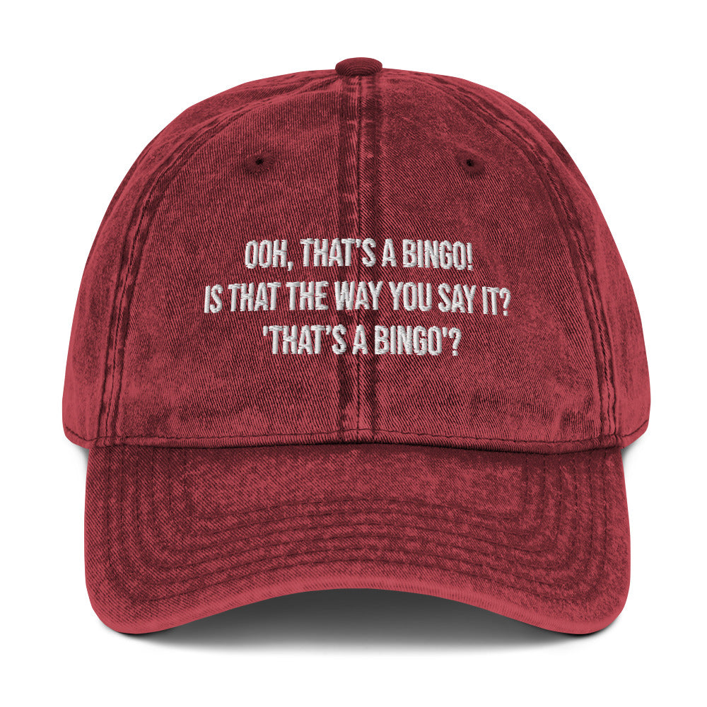 That's a bingo! Vintage dad hat