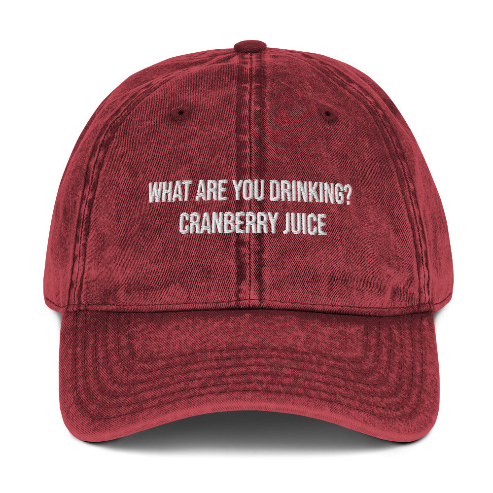 Cranberry juice Vintage dad hat