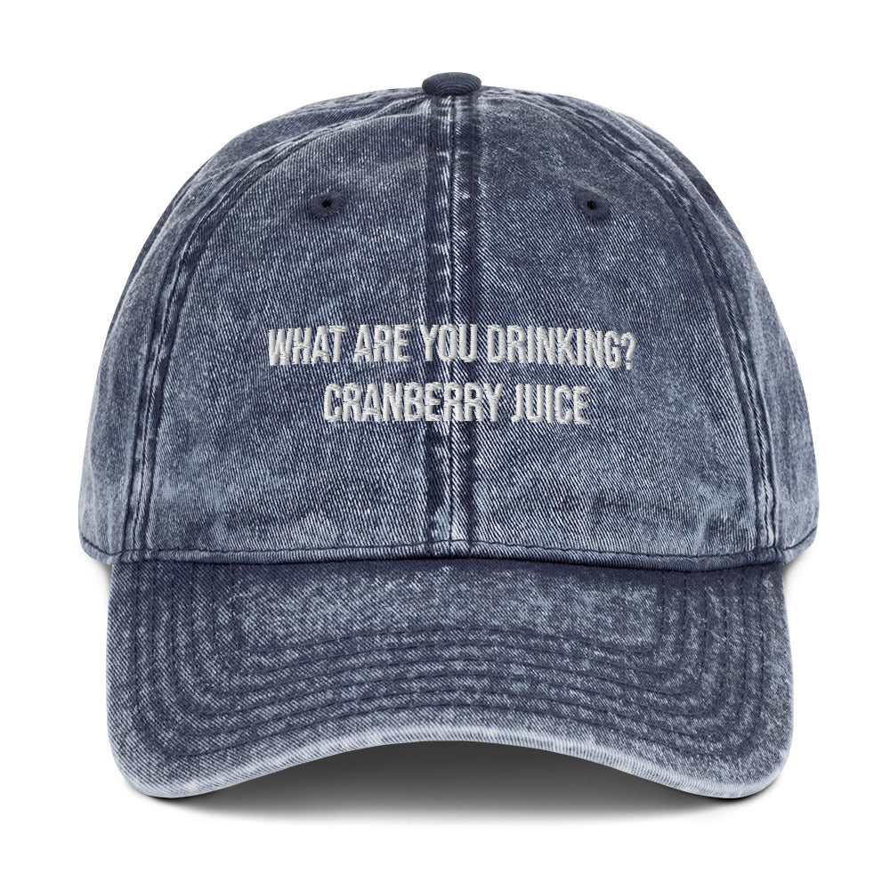 Cranberry juice Vintage dad hat