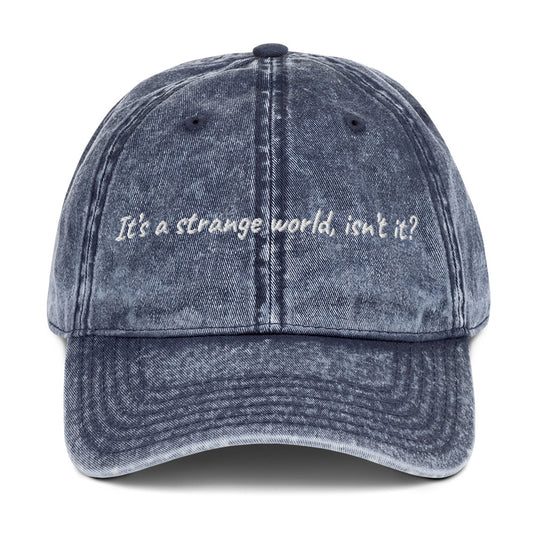 It's a strange world Vintage dad hat