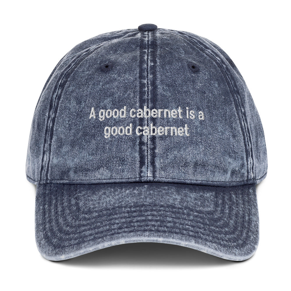 A good cabernet Vintage dad hat